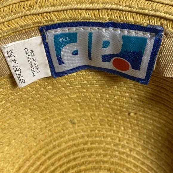 DP straw Sun hat summer beach floppy beaded braided boho hippie - Picture 10 of 12